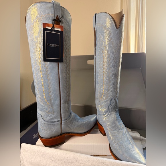 Lucchese indigo blue 4028 size 9B - Picture 11 of 12